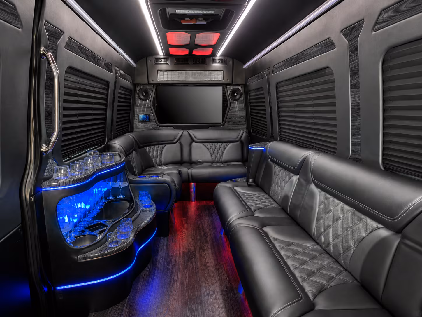 richmond 40 passenger party bus interior