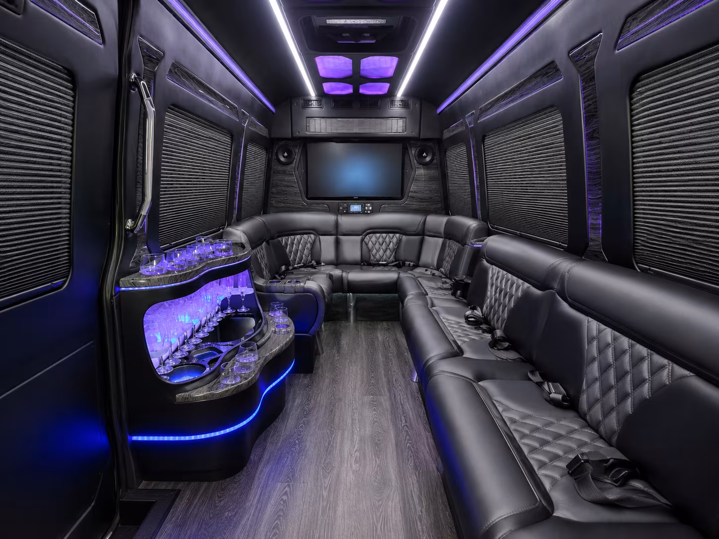 richmond 50 passenger party bus interior