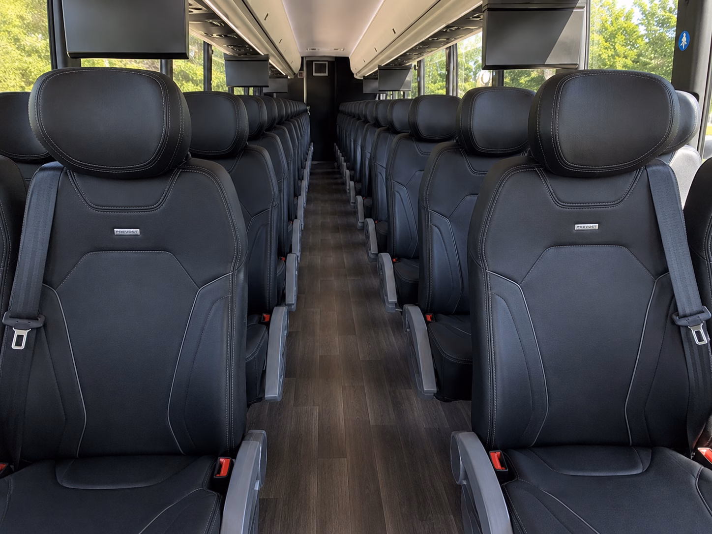 richmond charter bus rental interior